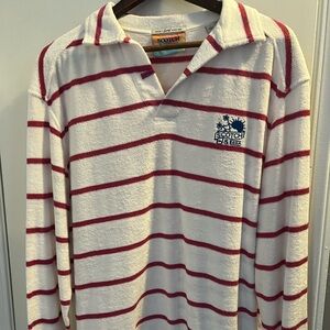 Scotch & Soda White and Red Striped Sweater